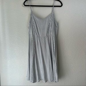 Old Navy White & Blue pin striped spaghetti strap dress